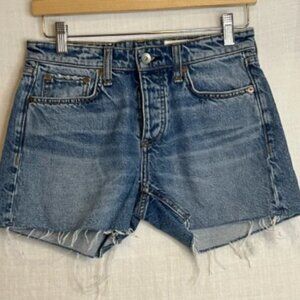 Rag & Bone Dre Low-Rise jean shorts Clean Peony 23